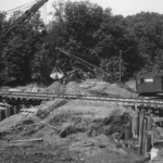 Spundkästen für Widerlager d. Eisenbahnbrücke (16.06.1931)