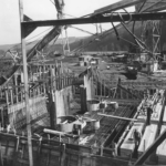 Schalung und Bewehrung der Generatorendecke Krafthaus I (25.03.1931)