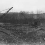 Rammung Wehr, 1. Bauabschnitt (02.05.1931)